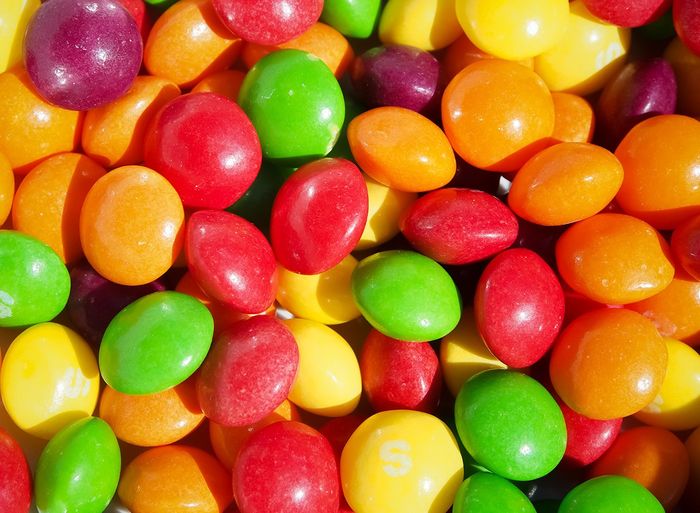 Close,Up,Of,Multicolored,Skittles,Sweets,candy