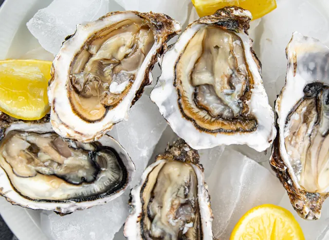 oysters fresh seafood healthy meal food snack on the table copy space food background rustic top view pescatarian diet