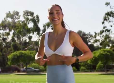 Kayla Itsines in Crop Top Reveals Effective Workout for Beginners