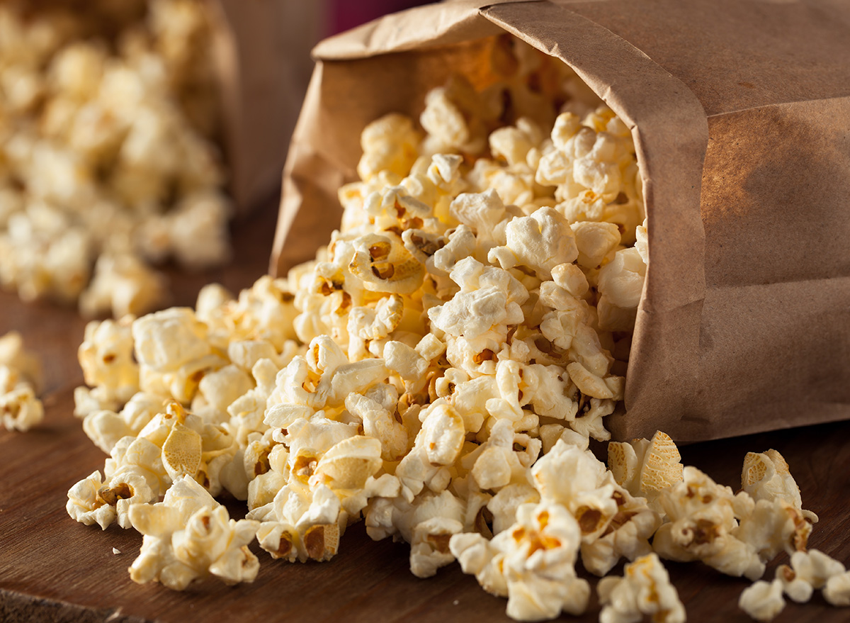 Homemade Kettle Corn Popcorn in a Bag