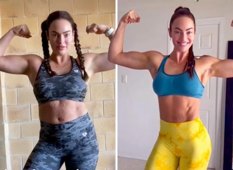 Emily Skye Shows Off Her Sculpted Curves and Reveals Her "Insecurities"