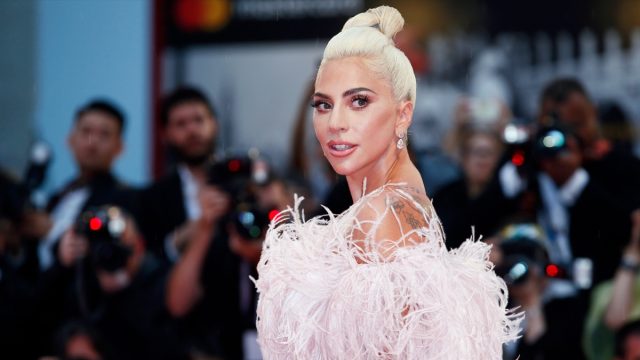 VENICE, ITALY - AUGUST 31: Lady Gaga attends the premiere of the movie 'A Star Is Born' during the 75th Venice Film Festival on August 31, 2018 in Venice, Italy.