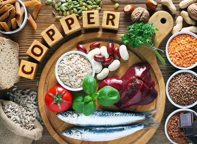 Foods highest in Copper (Cu). Natural sources of minerals