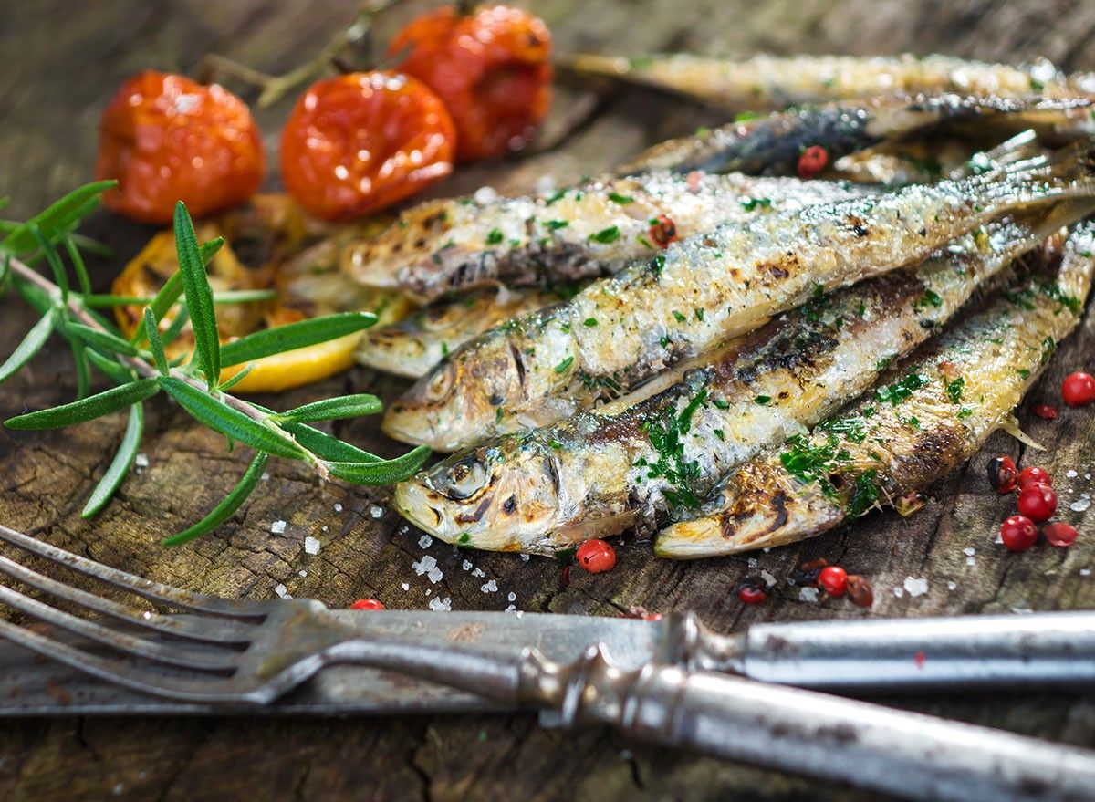 Grilled sardine