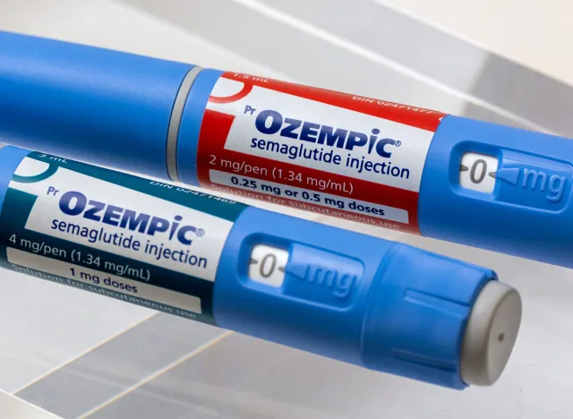 Montreal, CA - 16 November 2023: Ozempic semaglutide injection pens. Ozempic is a medication for obesity
