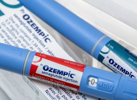 Montreal, CA - 16 November 2023: Ozempic semaglutide injection pens and box. Ozempic is a medication for obesity