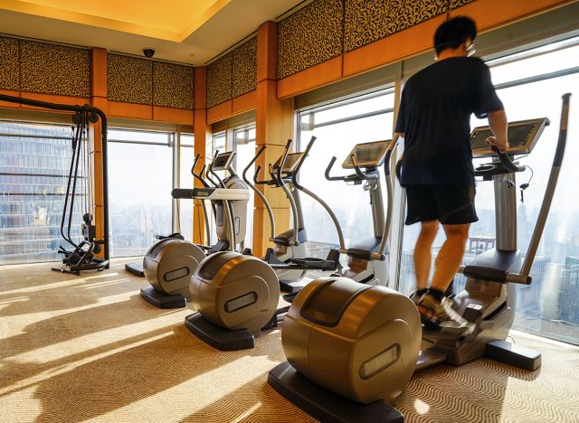 Fitness club in luxury hotel