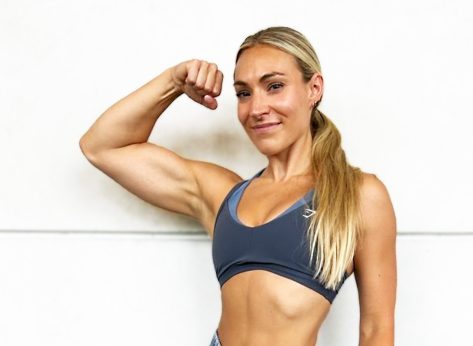 Brittany Lupton Shows Off Abs in "Full Body Burn" Workout Video