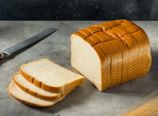 Organic Whole Wheat White Bread Cut into Slices