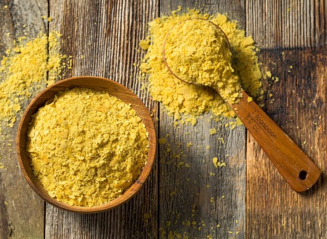 Raw Yellow Organic Nutritional Yeast in a Bowl