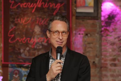 NEW YORK, NY - NOVEMBER 29: Author Dr. Mark Hyman speaks on stage during Food Myths vs Food Facts with Dr. Mark Hyman & Anahad O'Connor held at ABC Home & Carpet on November 29, 2016 in New York City. (Photo by Brent N. Clarke/Getty Images for The Earth Diet)