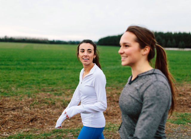 Running Women Jogging in Country