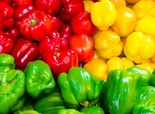 Red, Green and Yellow Bell Peppers