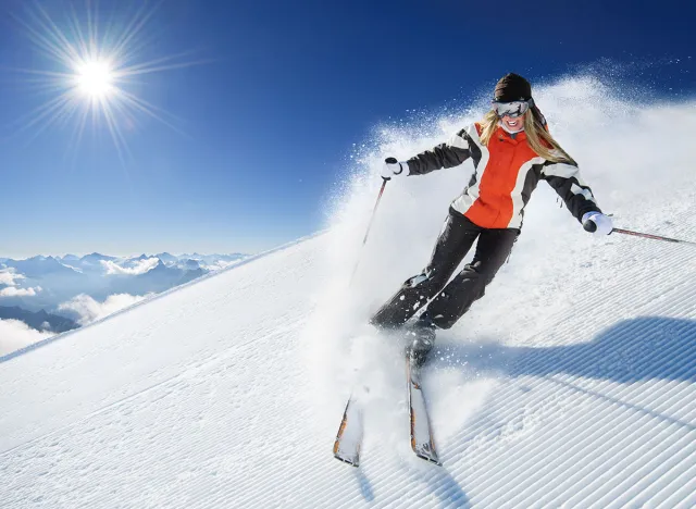 Girl / Woman / Female On the Ski