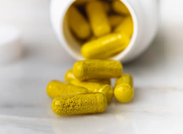 Close up of Berberine Supplement Capsules