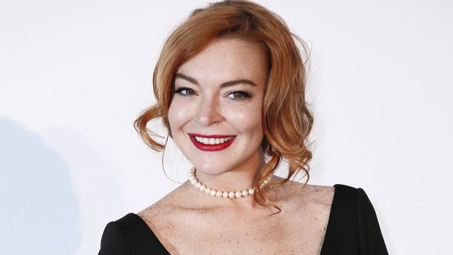 CAP D'ANTIBES, FRANCE - MAY 25: Lindsay Lohan arrives at the amfAR Gala Cannes 2017 at Hotel du Cap-Eden-Roc on May 25, 2017 in Cap d'Antibes, France.