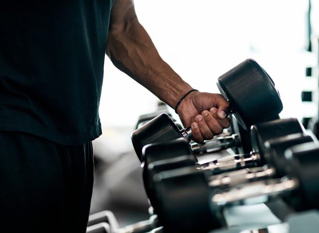 Athlete,Dumbbell, Bodybuilding, weights, lifting, exercise, gym, weights