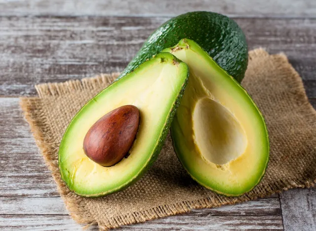 Avocado,And,Avocado,Oil,On,Wooden,Table, Avocados