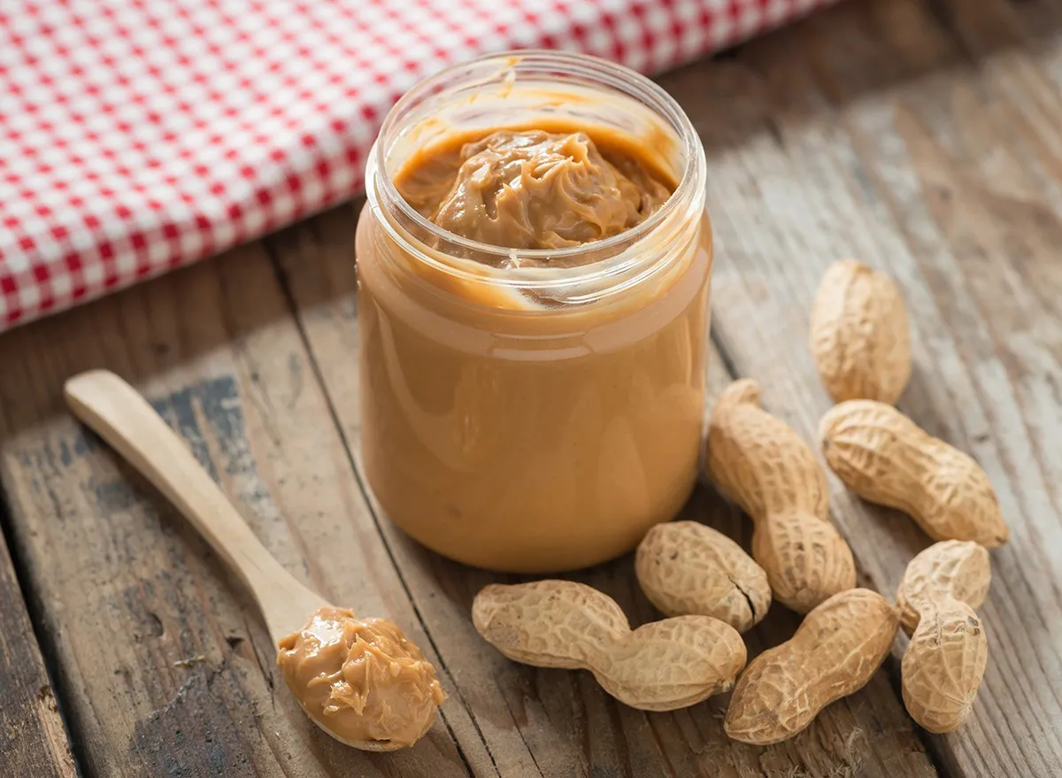 Creamy,Smooth,Peanut,Butter,In,Jar,