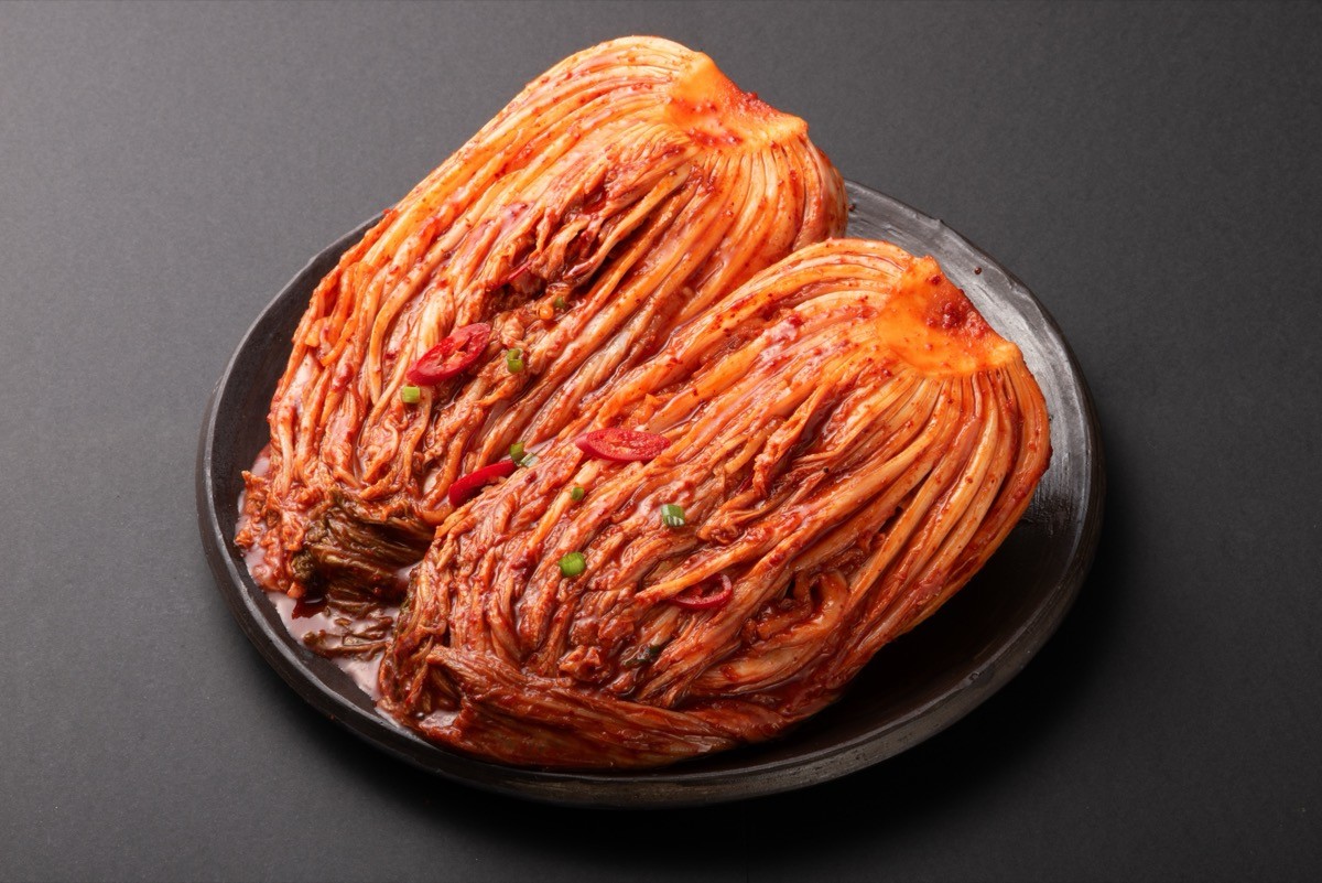 Korean,Traditional,Kimchi,On,A,Dark,Background.