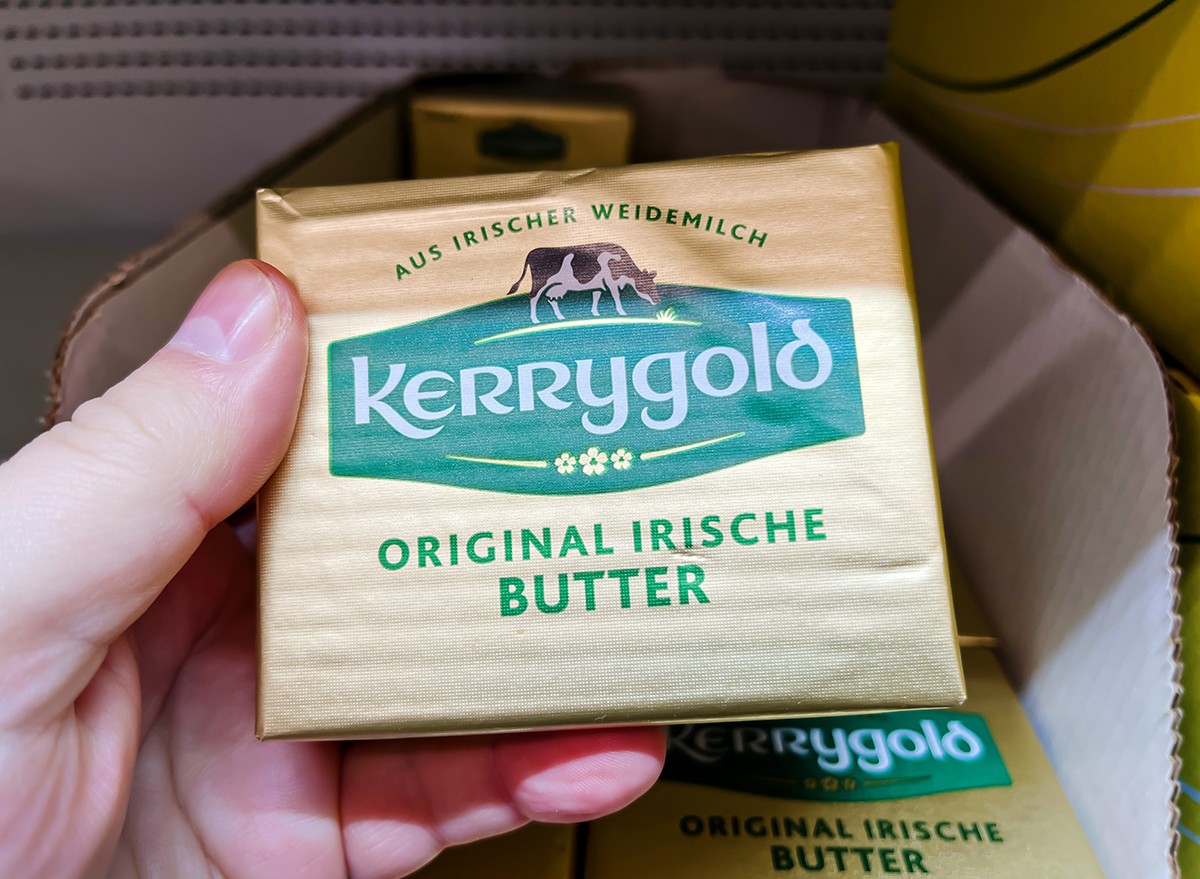GERMANY - DEC 23, 2024: Kerrygold Original Irish Butter Packaging in Store