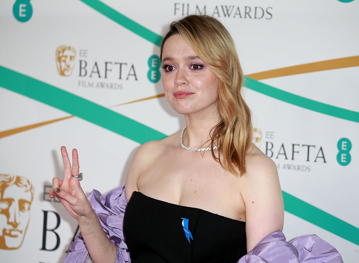 London, United Kingdom - February 19, 2023: Aimee Lou Wood attends the BAFTA Film Awards 2023 at The Royal Festival Hall in London, England.