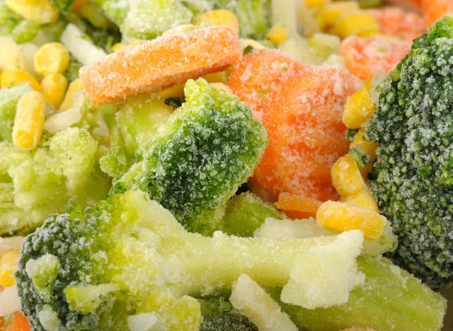 Frozen,Vegetables,carrots,sweet corn, broccoli,