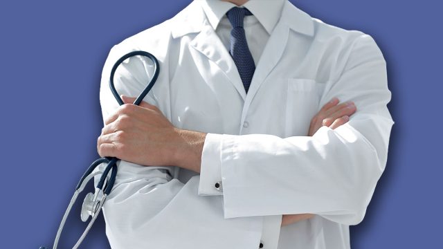 close up. portrait of a beautiful senior doctor