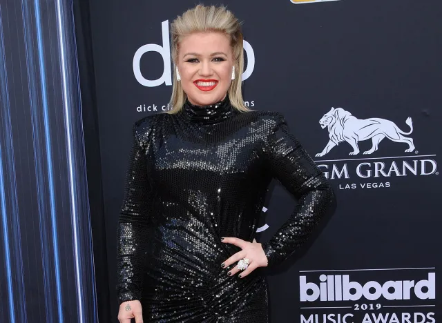 Kelly Clarkson at the 2019 Billboard Music Awards held at the MGM Grand Garden Arena in Las Vegas, USA on May 1, 2019.