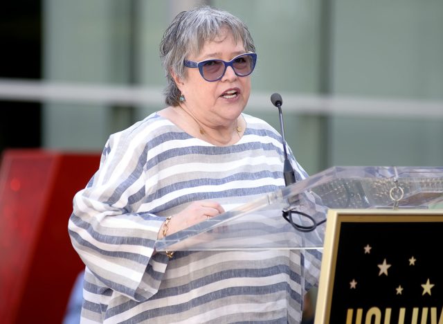 LOS ANGELES - March 17: American actress Kathy Bates at Kate Winslet's star receiving ceremony at Hollywood Blvd on March 17, 2014 in Los Angeles, CA.