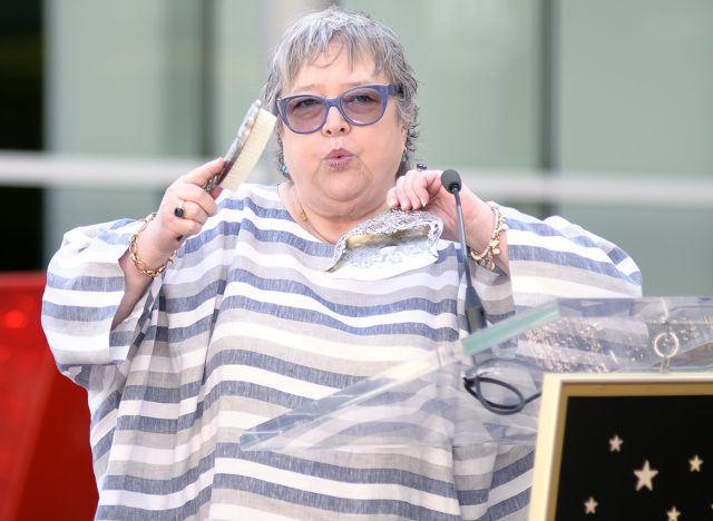 LOS ANGELES - March 17: American actress Kathy Bates at Kate Winslet's star receiving ceremony at Hollywood Blvd on March 17, 2014 in Los Angeles, CA.
