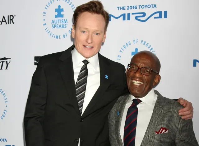 LOS ANGELES - OCT 8: Conan O'Brien, Al Roker at the Autism Speaks Celebrity Chef Gala at the Barker Hanger on October 8, 2015 in Santa Monica, CA