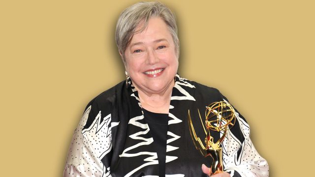 LOS ANGELES, CA - AUGUST 25, 2014: Kathy Bates at the 66th Primetime Emmy Awards at the Nokia Theatre L.A. Live downtown Los Angeles.