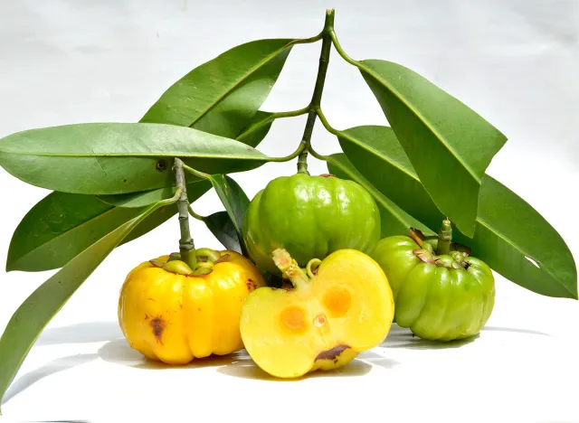 Garcinia cambogia isolated on white background