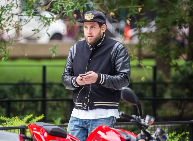 NEW YORK, AUGUST 1: Jonah Hill is seen walking in East Village on August 1, 2016 in New York City.