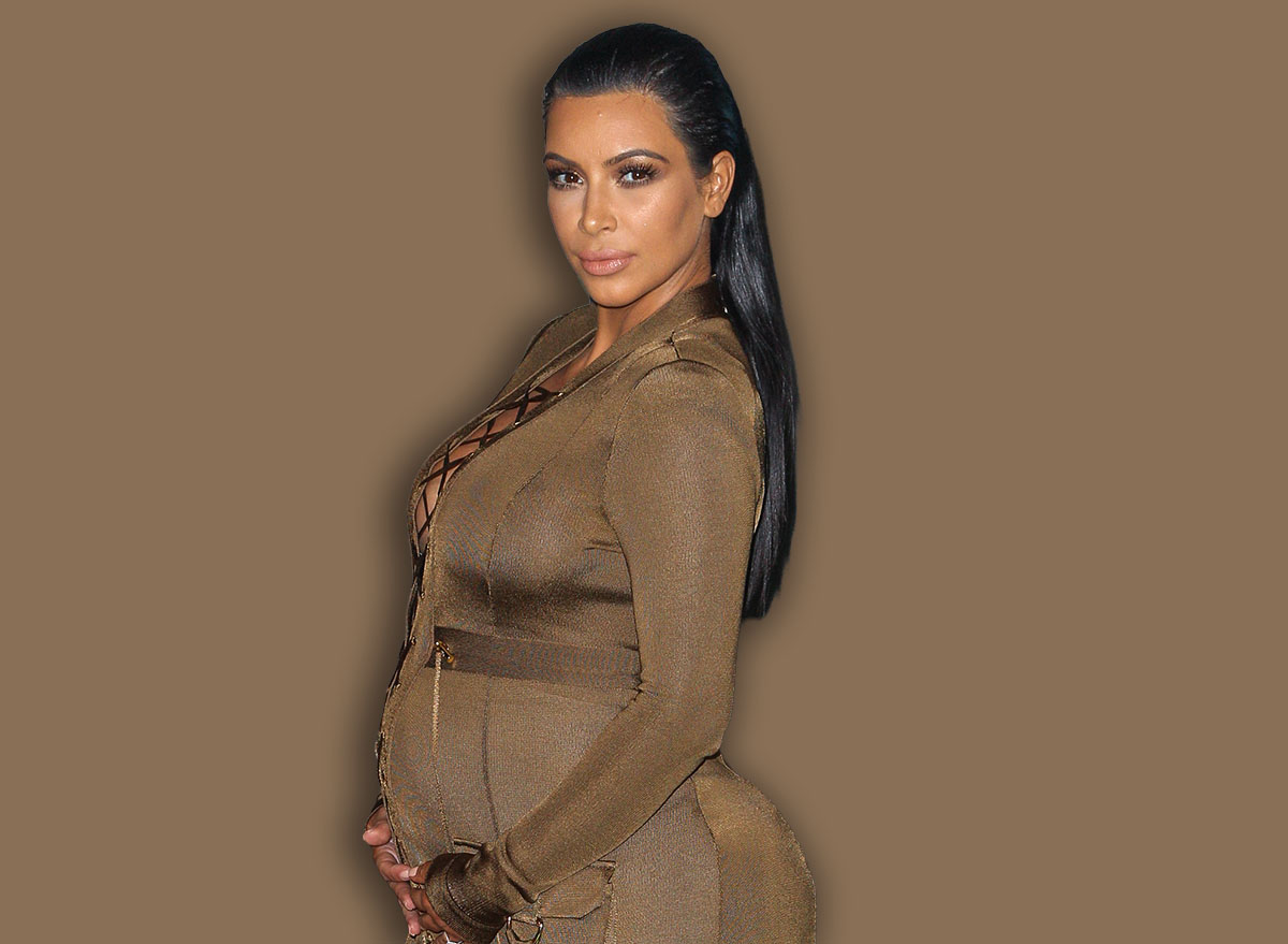 LOS ANGELES, CA/USA - AUGUST 30 2015: Kim Kardashian-West attends the 2015 MTV Video Music Awards at Microsoft Theater.