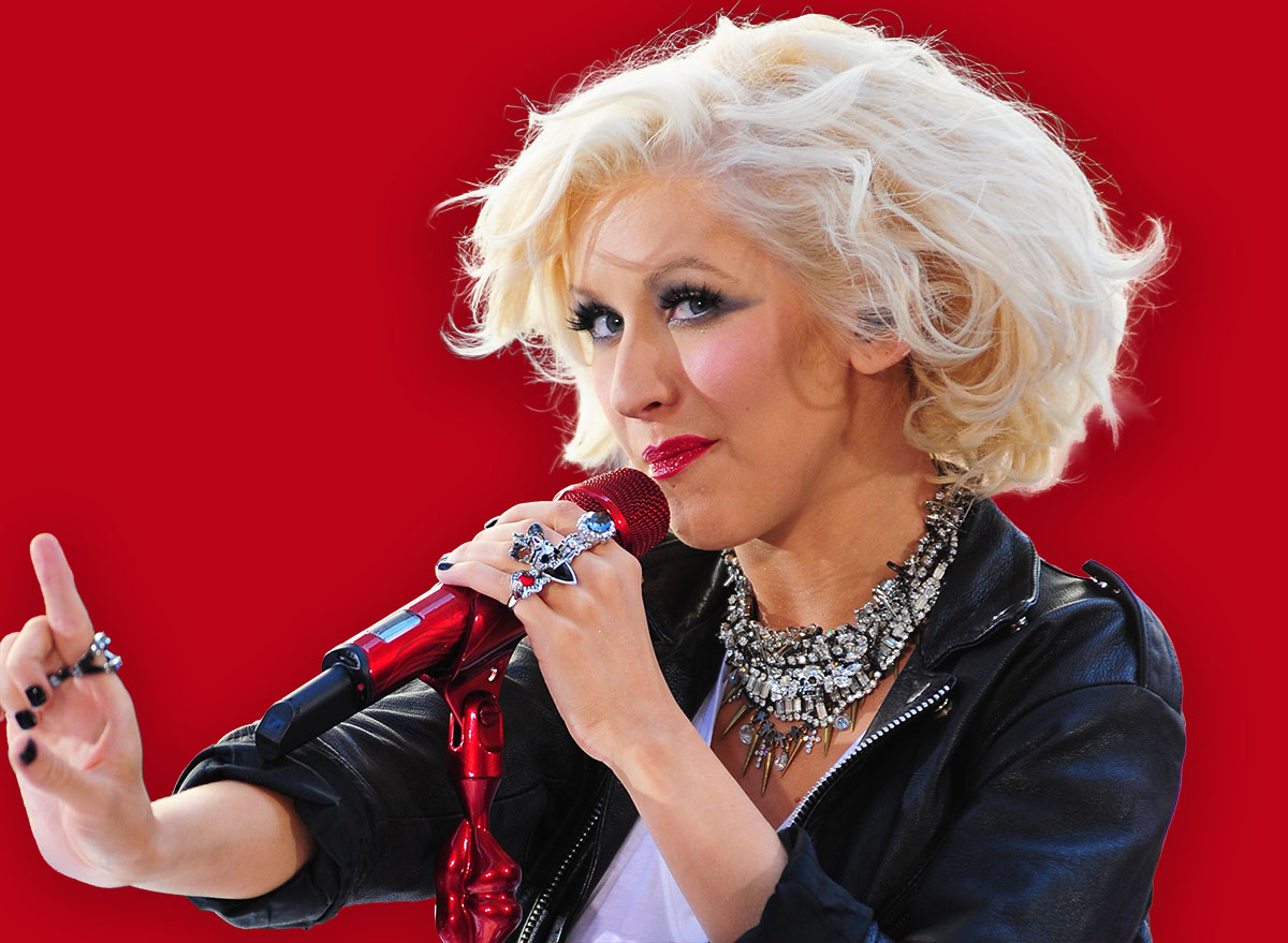 Christina Aguilera at talk show appearance for NBC Today Show Concert with Christina Aguilera, Rockefeller Plaza, New York, NY June 8, 2010